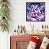 Winter Houses - Crystal Rhinestone Diamond Painting