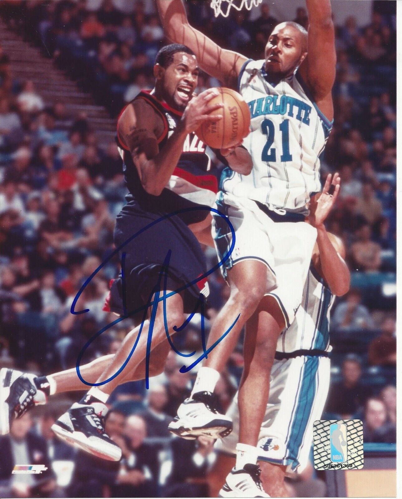 Derek Anderson Autographed 8x10 Charlotte Bobcats#S1237