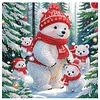 Diamond Painting-DIY Crystal Rhinestone Christmas White Bear