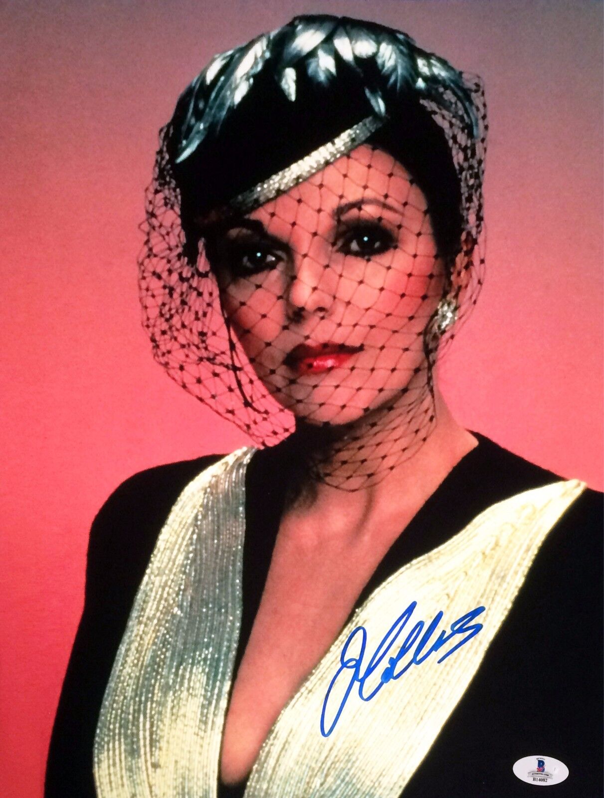 Joan Collins Dynasty Signed Autographed 11x14 Photo Poster painting BAS B14082