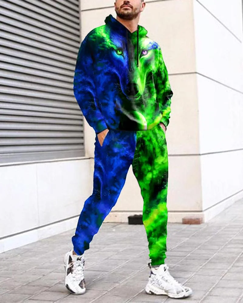 Men's Leisure Animal Sports Suit