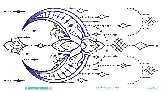 38 Kinds Adult Chest Back Tattoo Big Size Sexy Flowers Mandala Totem Waterproof Temporary Body Art Sticker tatouage temporaire