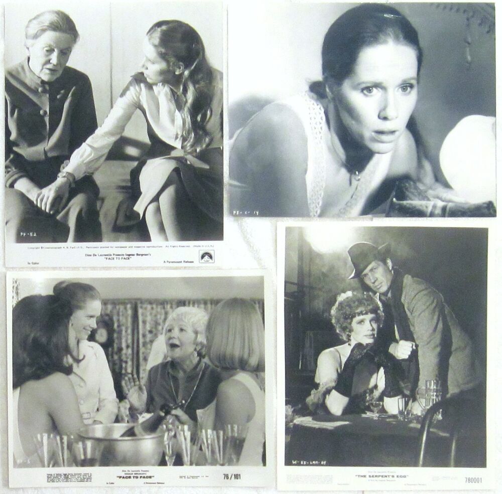 LIV ULLMANN 8x10 Photo Poster painting LOT including 3 B/W ORIGINALS FROM INGMAR BERGMAN FILMS