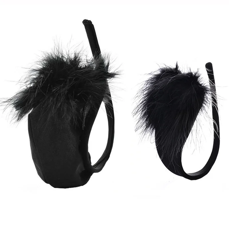 Nigikala 闺咪儿 Trousers Invisible C-Pants Sexy T-Thong Lace Transparent Couple Panties