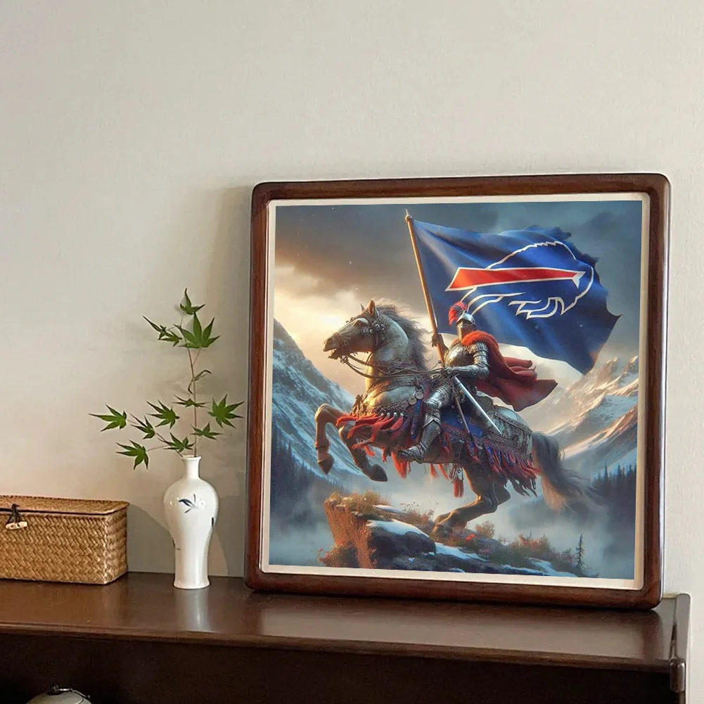 Diamond Painting - Full Round Drill - Buffalo Bills(Canvas|40*40cm)