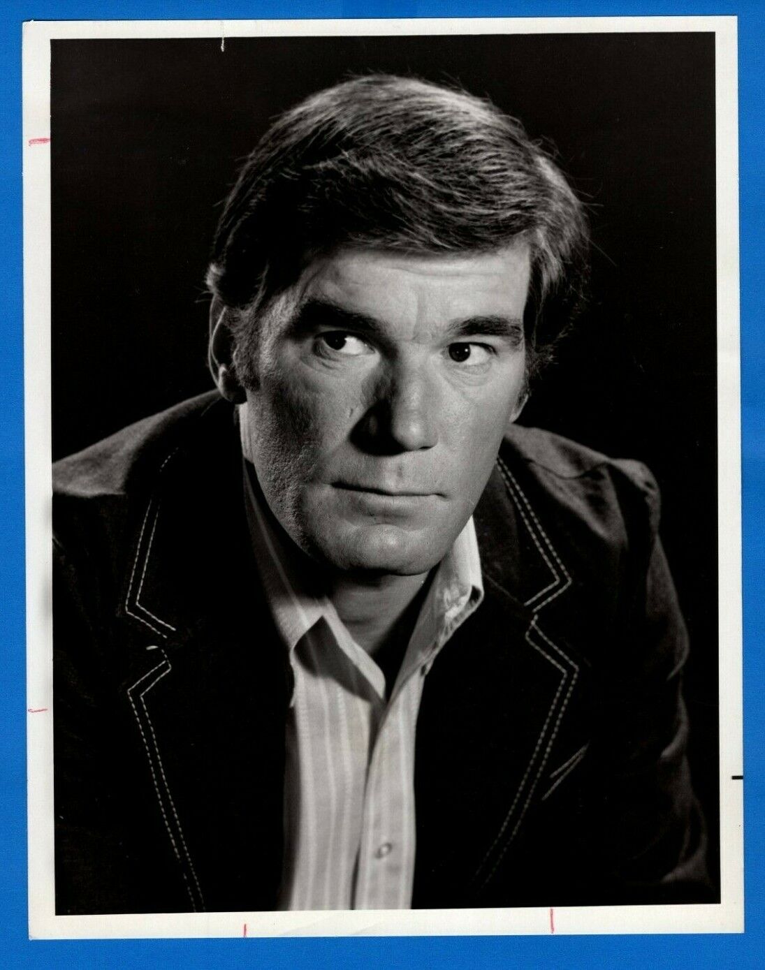 MITCHELL RYAN Actor Vintage 7x9 Promo Press News Photo Poster painting 1973 CHASE TV Series