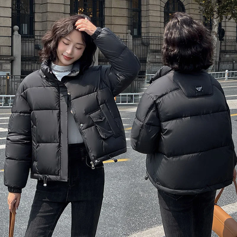 Toloer Down Cotton Clothing Autumn Winter Winter European Goods Cotton-Padded Coat Pinghu Thick Cotton-Padded Jacket Women's Clothing 2024 New Bread Clothes-Outfit Ideas
