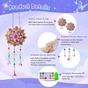 5Pcs DIY Diamond Painting Wind Chimes Crystal Window Suncatcher Craft Set Birthday Gifts Home Garden Decor