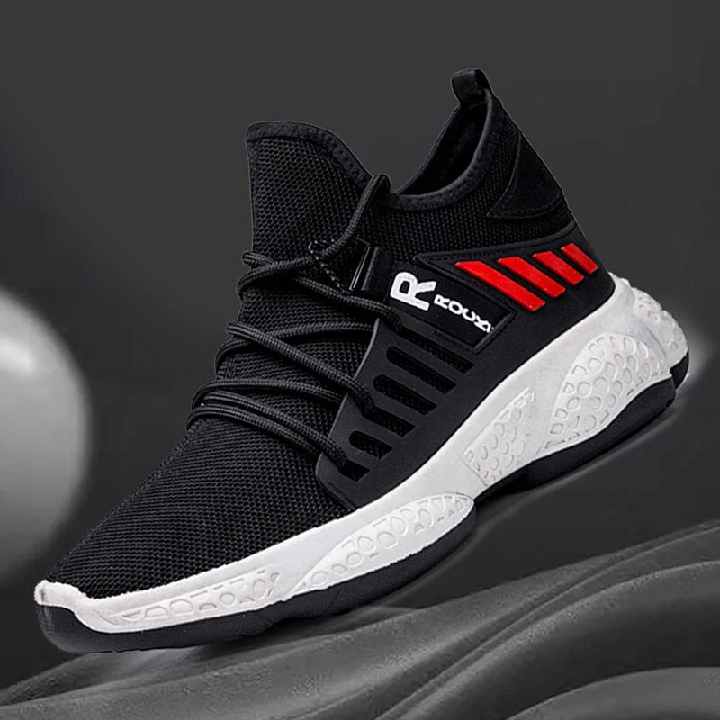 Breathable Men Sneakers Black White Casual Shoes Fashion Non-slip Walking Jogging Shoes Summer Male Footwear