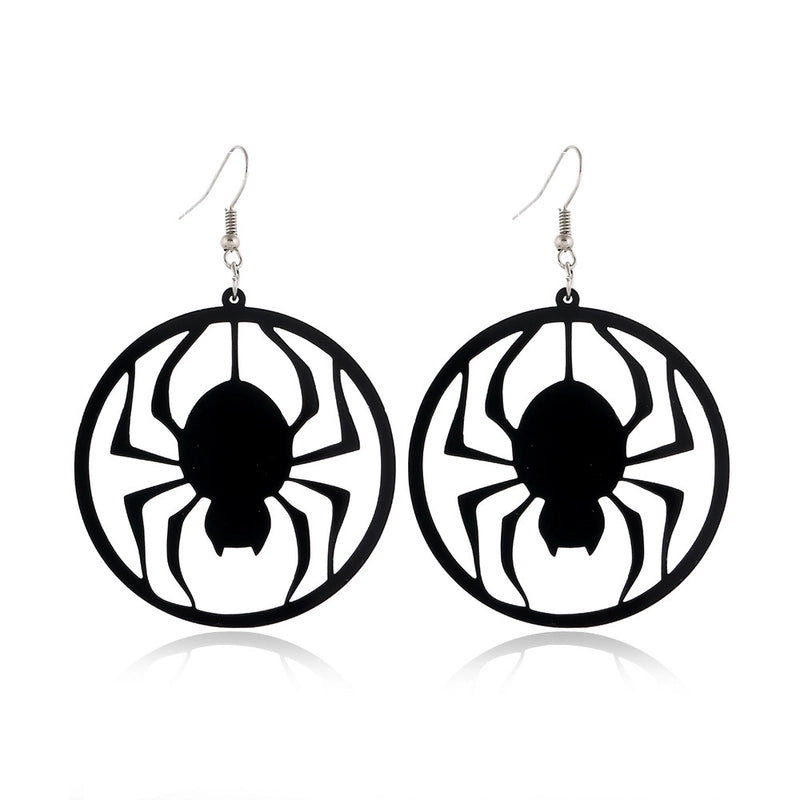 6 Pieces Gothic Cat Spider Alloy Women’S Drop Earrings 1 Pair