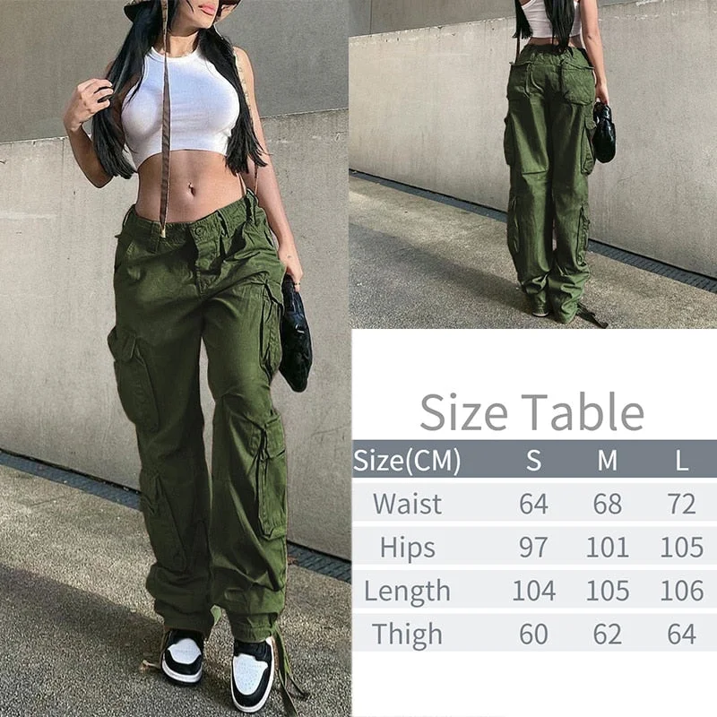 Tawnie Y2K Cargo Pants Women's Baggy Pants 2022 Autumn Streetwear Fairycore Oversized Trousers Vintage Casual Loose Sweatpants