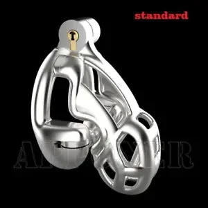 pornhint Pornhint Mamba Cage Clamp Ring Metal Lock Belt Stainless Steel Cobra Male Chastity Device