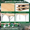 [US Local Warehouse] Adjustable Height Portable Camping Table with Carry Bag for Hiking Beach Fishing