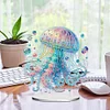 (US Local)Acrylic Special Shape Jellyfish Diamond Painting Desktop Decor Kit