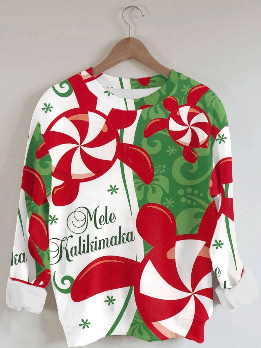 🔥Buy 2 Get 5% Off🔥Mele Kaliki Maka Printed Long Sleeve Sweatshirt