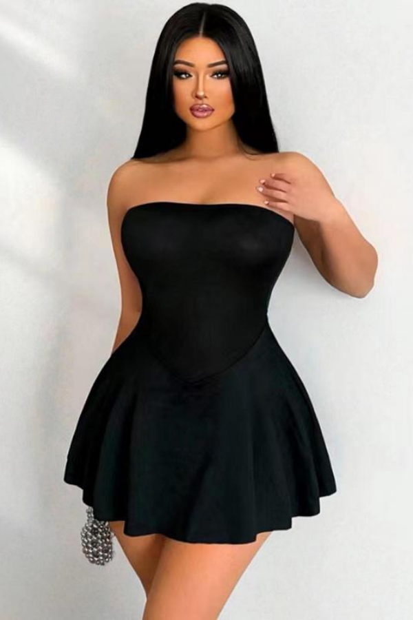 Strapless Tight Fit Mini Homecoming Dress