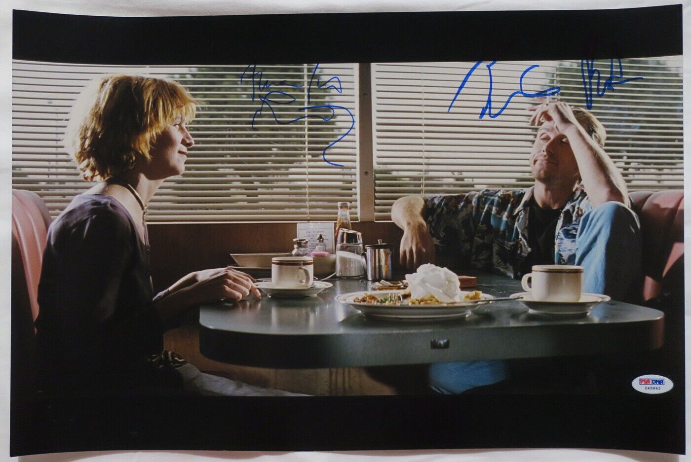 Tim Roth/Amanda Plummer Signed Pulp Fiction Auto 12x18 Photo Poster painting PSA/DNA #Z45842