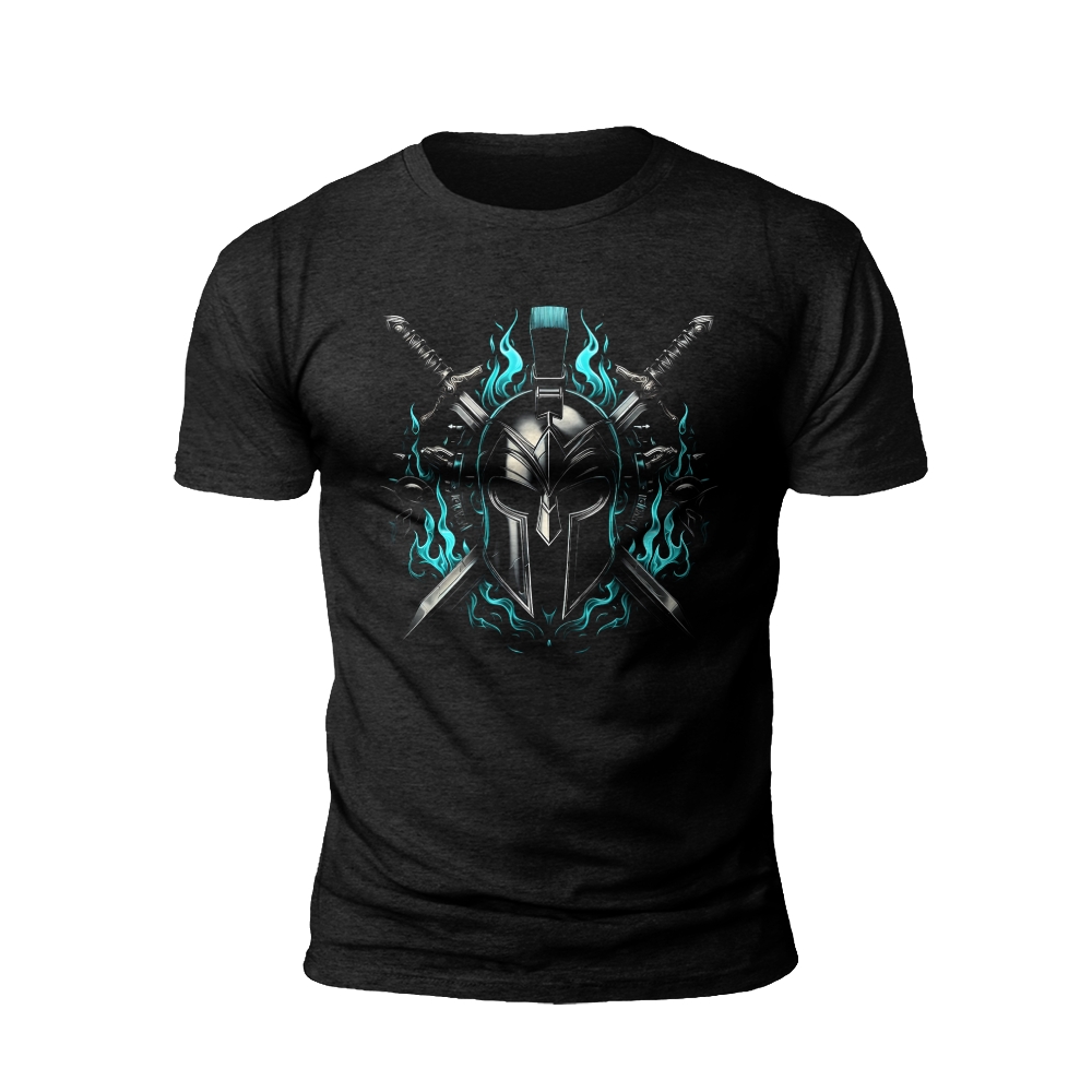 Flaming Warrior: The Black Knight T-Shirt