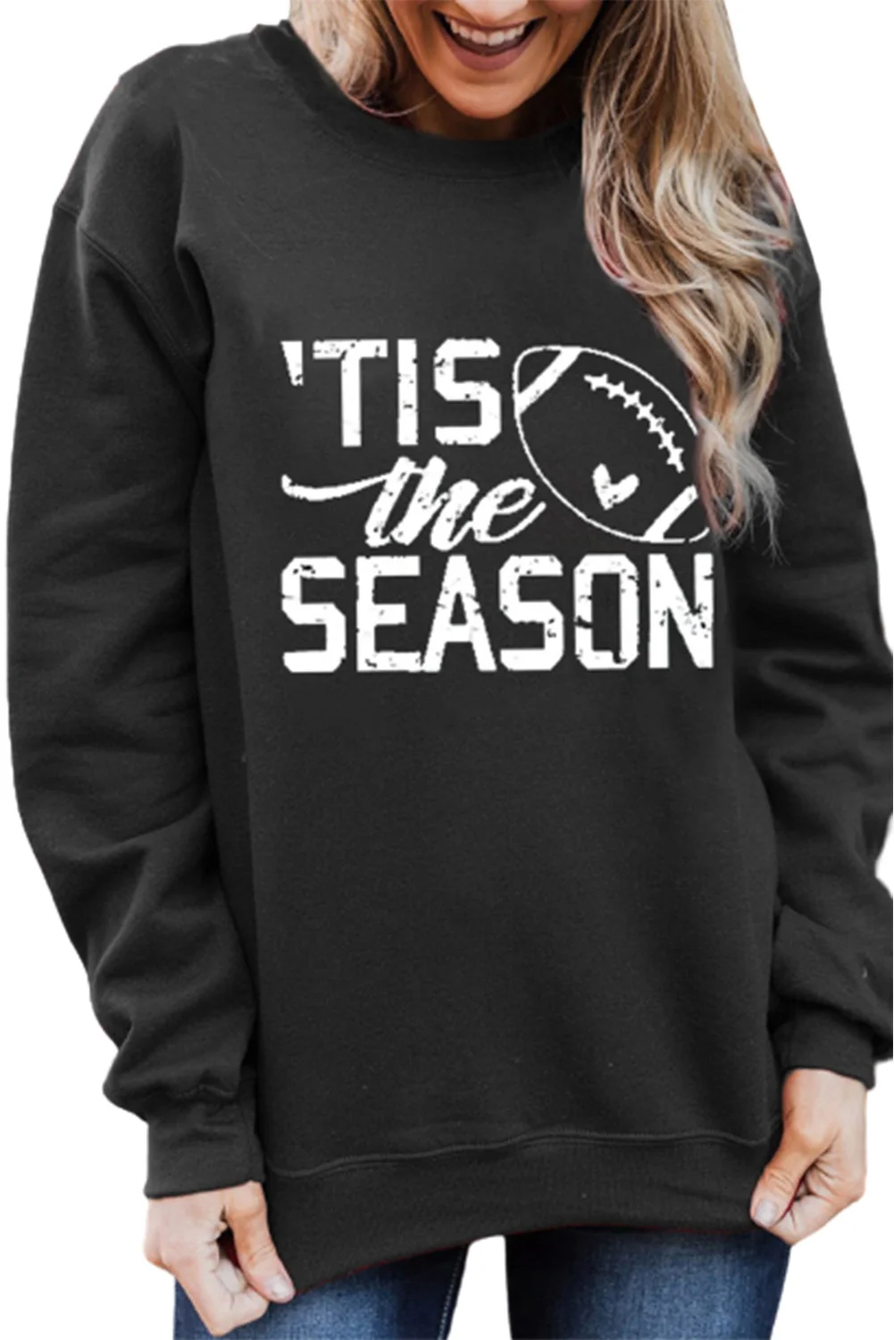 TIS THE SEASON FOOTBALL Women Sweatshirt