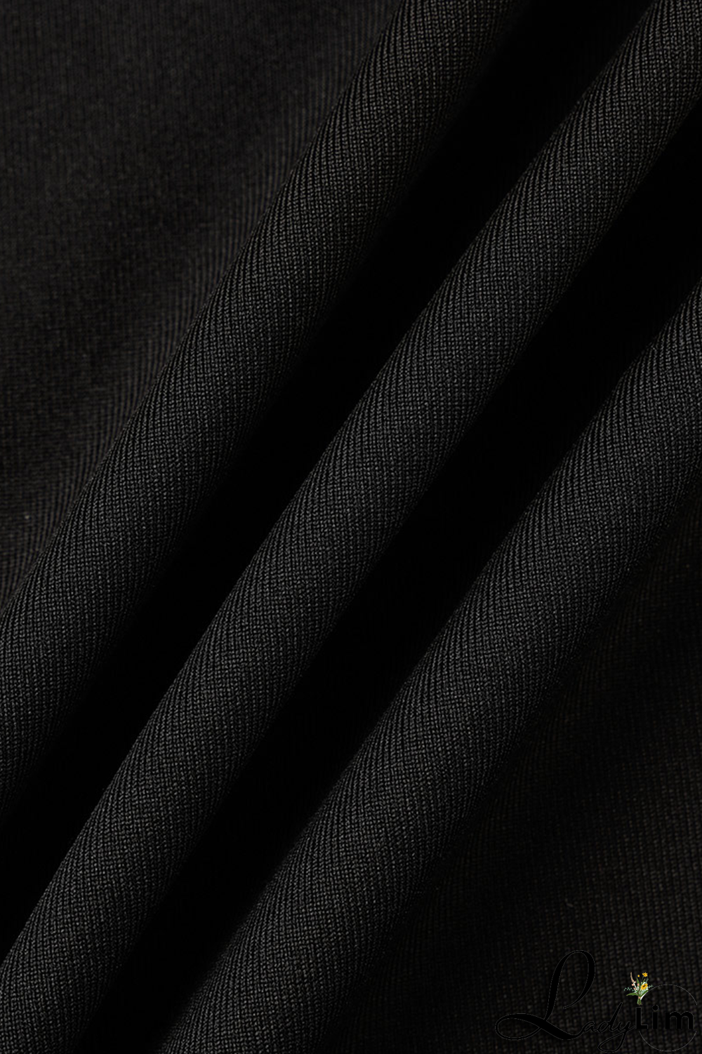 Black Casual Solid Chains O Neck Pencil Skirt Dresses