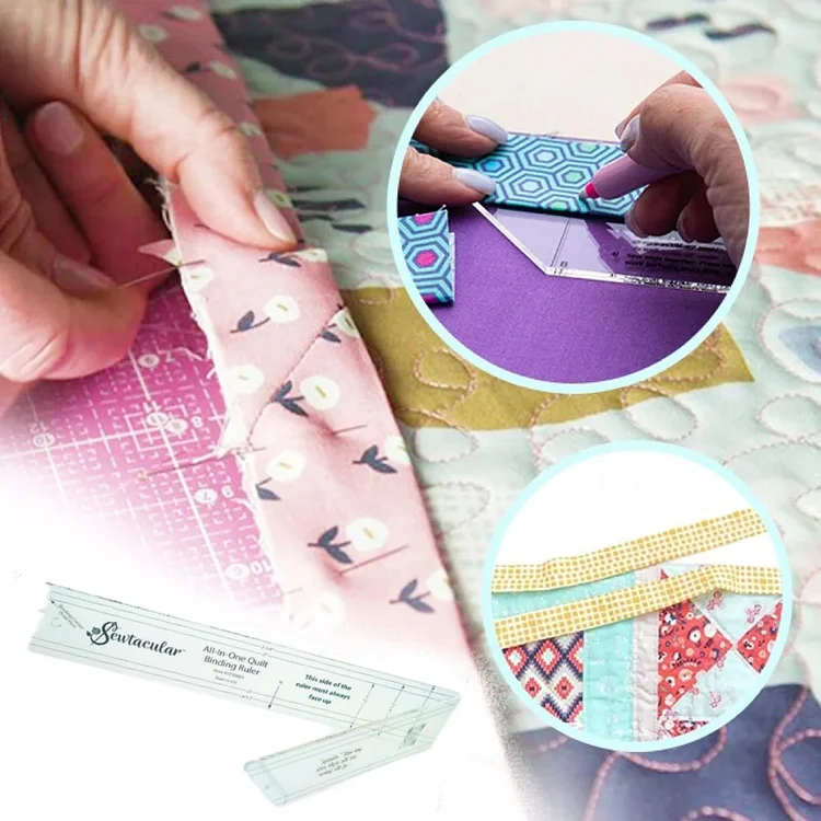 Sewtacular All-In-One Binding Ruler - With Instruction