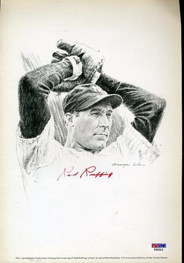 Red Ruffing Signed Psa/dna Certed 8x10 Photo Poster painting Autograph