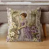 Victorian Girl DIY 11CT 3-Strand Printed Cross Stitch Kit 45x45cm