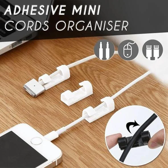 Adhesive Mini Cords Organizer (20 PCS)