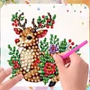 6Pcs Diamond Painting Acrylic Christmas Fridge Stickers Magnets Decals for Home Decor