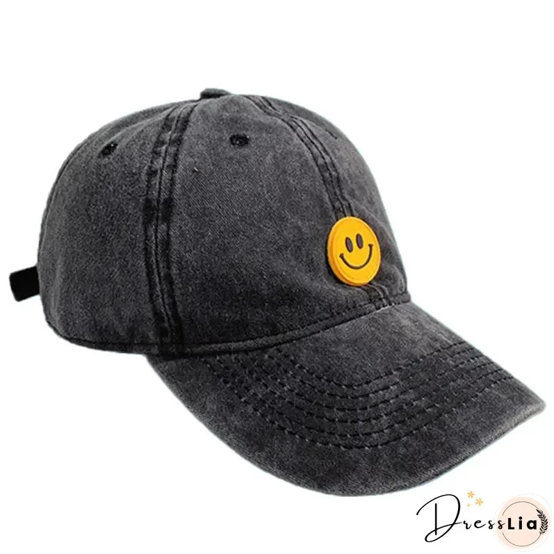 Vintage Smiley Baseball Cap Adjustable