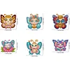 6Pcs Diamond Painting Acrylic Butterfly Fridge Stickers