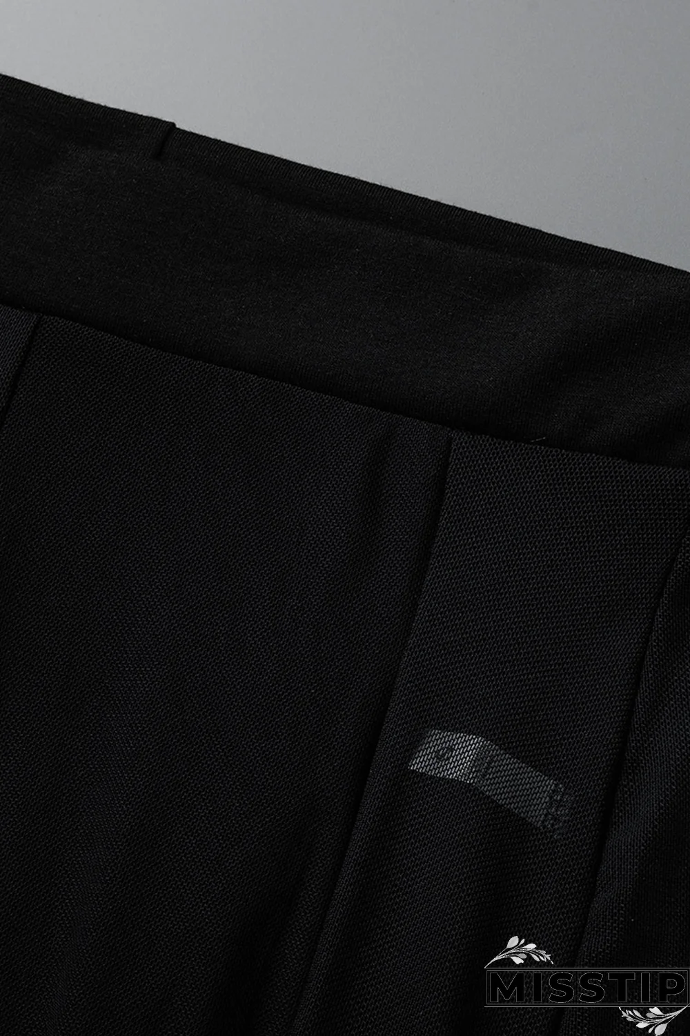 Fuchsia Fashion Print Mesh One Shoulder Short Sleeve Two Pieces