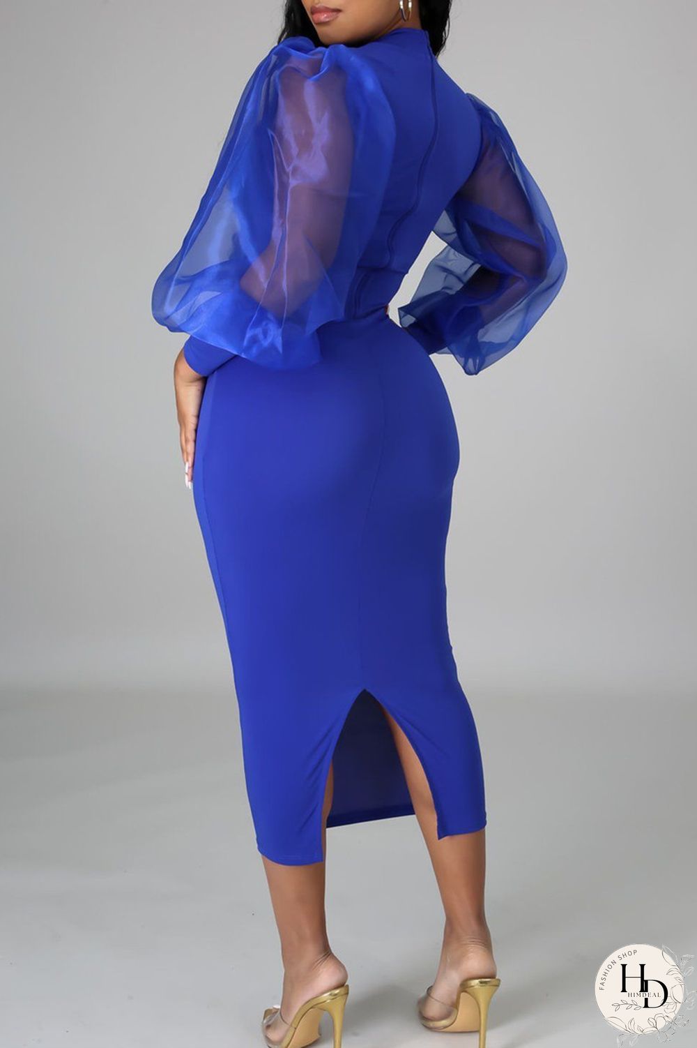 Black Fashion Casual Solid Split Joint Half A Turtleneck Long Sleeve Dresses