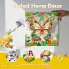 (25x25cm)DIY Pre-Framed 3D Flapping Butterfly Diamond Painting Art Craft Kit Living Room Decor