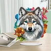 Flower Wolf Double Sided - 5D DIY Ornament