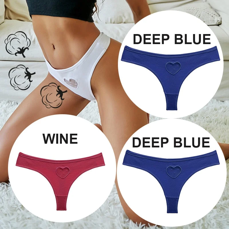 FINETOO 3PCS/Set S-XL Women Panties G-String Underwear Fashion Thong Lingerie Low Rise Panty Sexy Lace T-Back Woman Panties