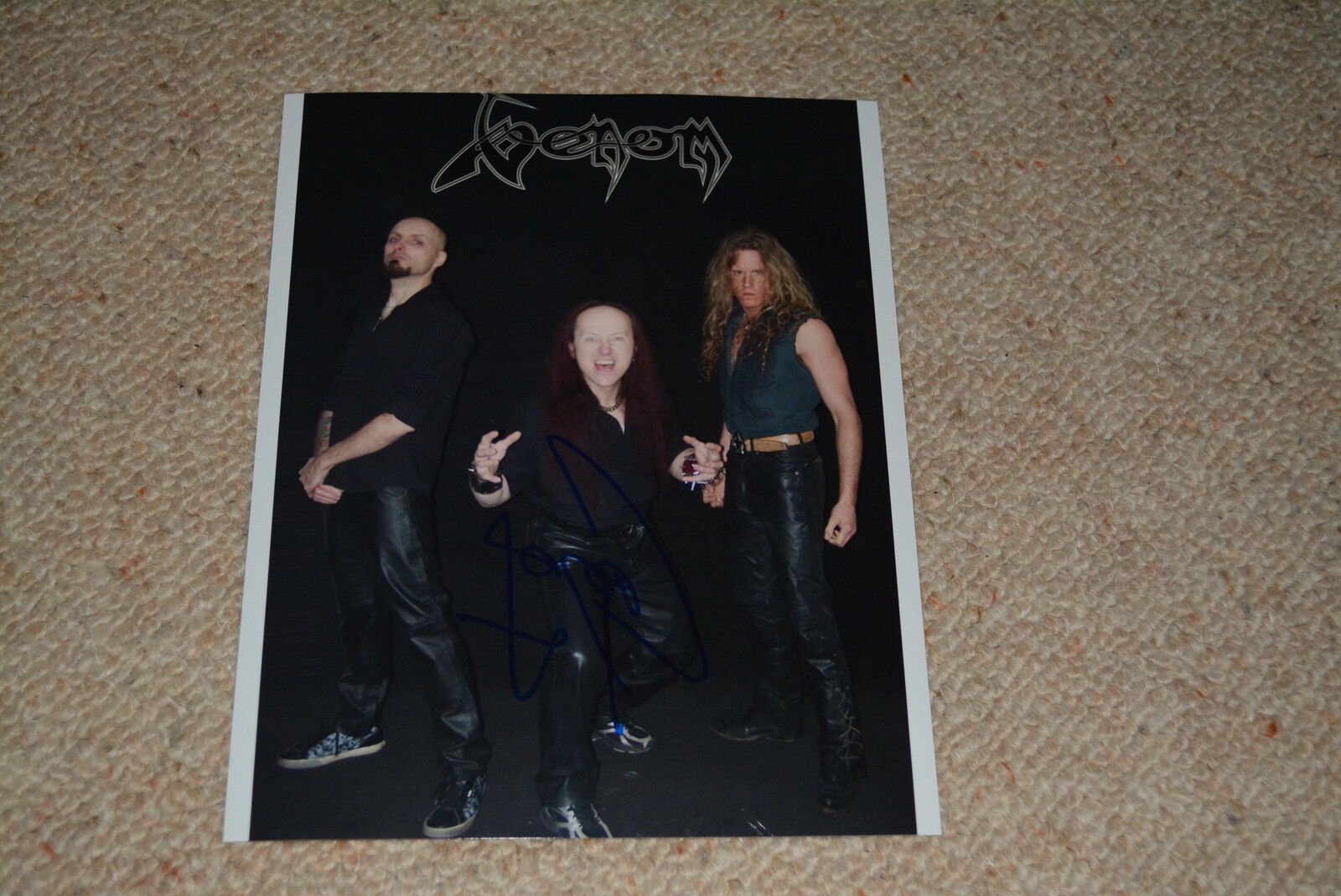 VENOM signed autograph In Person 8x10 (20x25 cm) CRONOS Conrad Lant