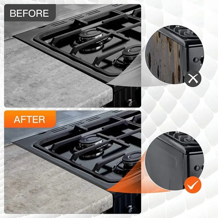 🔥2025 Kitchen Hot Sale🔥Stainless Steel Adjustable Retractable Stove Gap Covers 