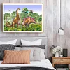 Dinosaure Compl&egrave;te Carr&eacute; Diamant Peinture 20X30CM