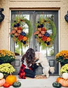 🔥Fall Hot Sale 49% Off🔥Extra Large Fall Pumpkins Wreaths for Front Door-mysite-Adracos