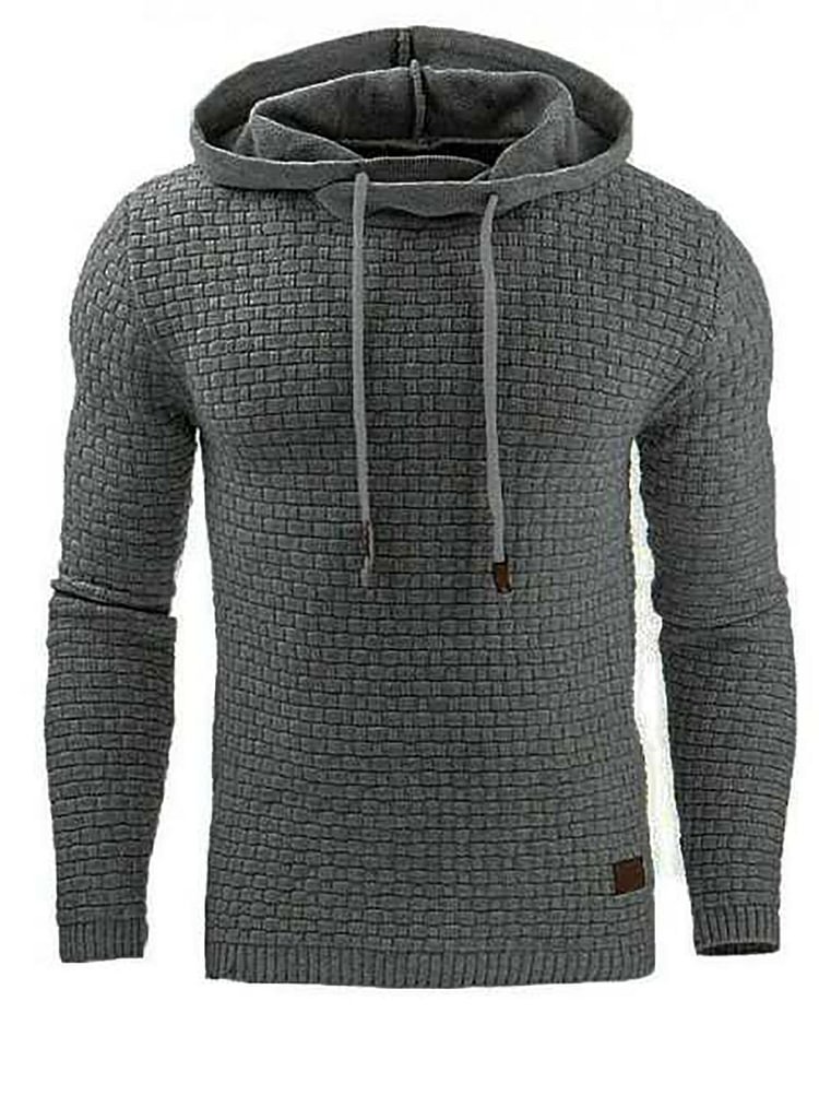 Mens outdoor sports fitness hooded sweater
