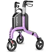 Soundfuse 3 Wheel Walkers for Seniors, Lightweight Foldable Aluminum ...