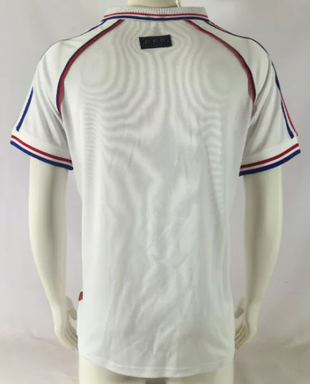 Retro 1998 France Away Football T-Shirt Thai Quality