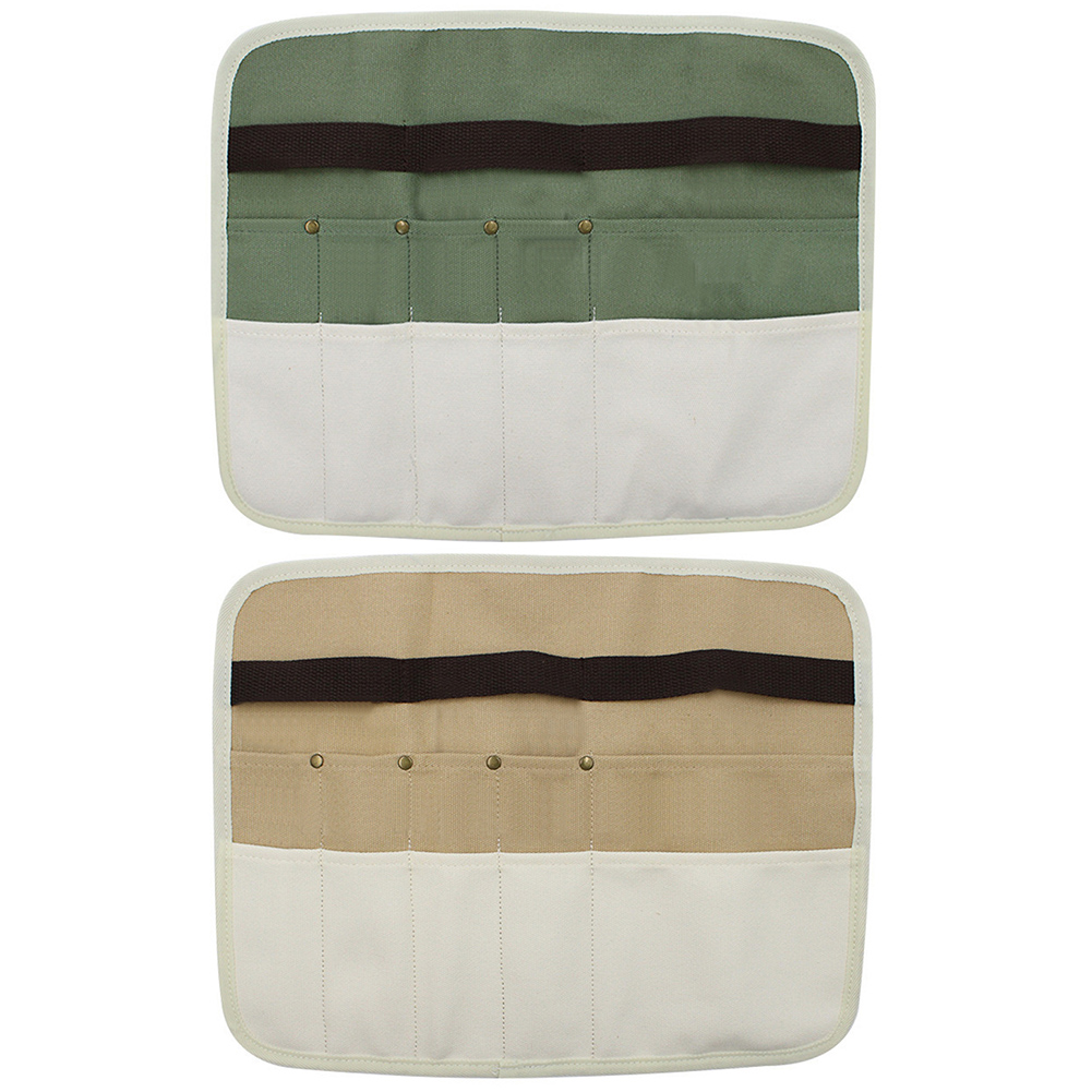 

Portable Camping Canvas Tableware Storage Bag Picnic Chopsticks Holder Bags, Green, 501 Original