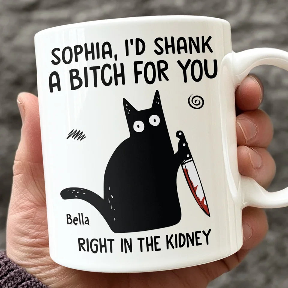 Loveyoufancy Sip Coffee, Share Laughs, Support Each Other - Friend Personalized Custom Mug - Christmas Gift For Best Friends, Sisters, Family Members, Coworkers