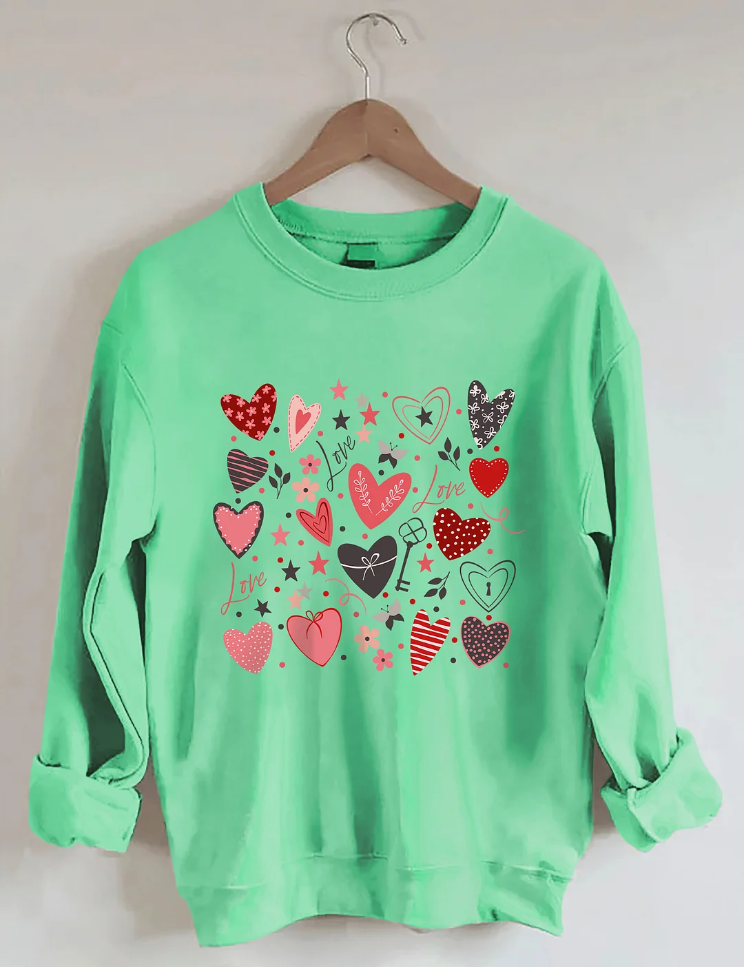 Cute Heart Valentine's Day Sweatshirt