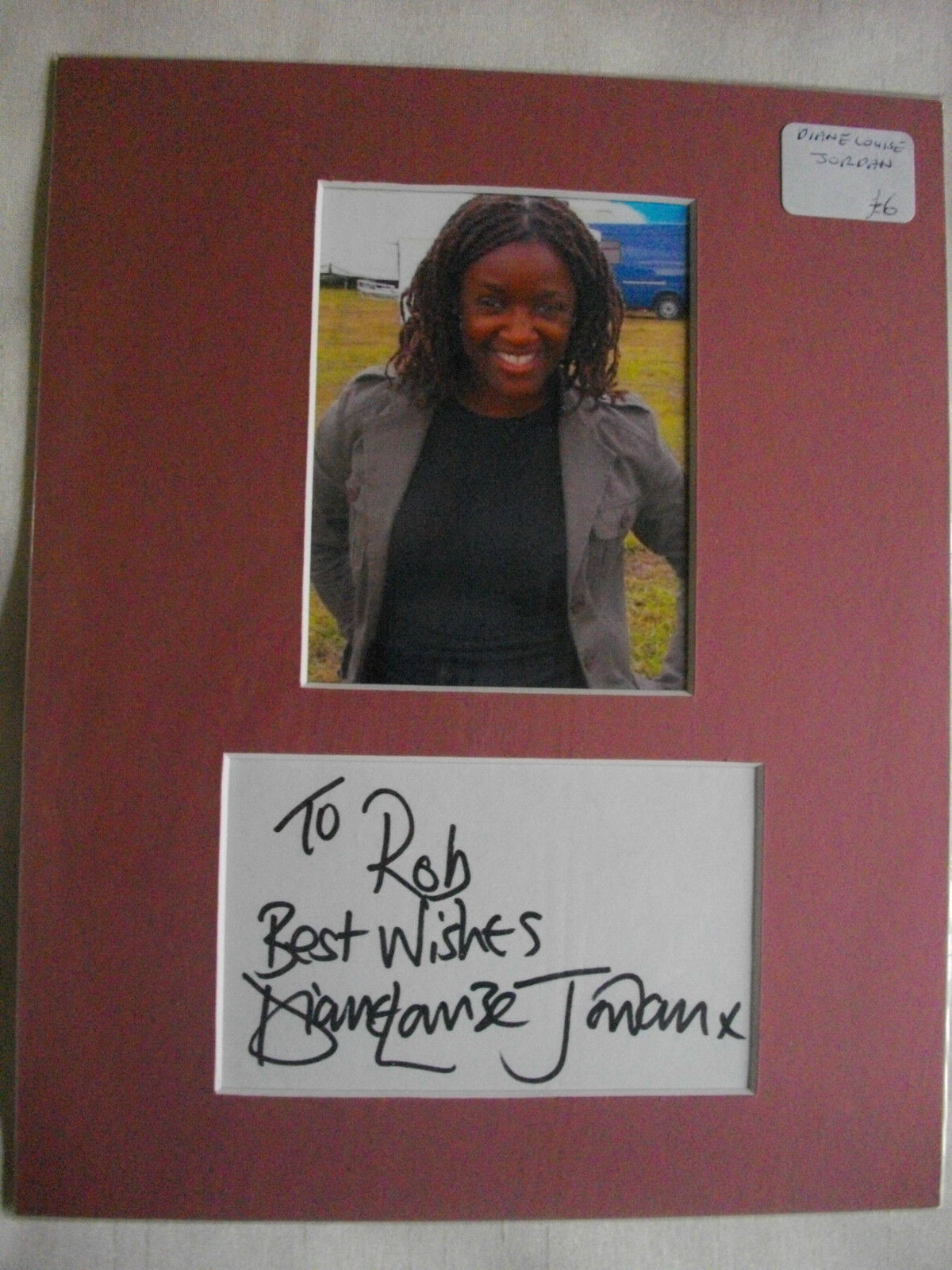 DIANE LOUISE JORDAN AUTOGRAPHED MOUNT BLUE PETER