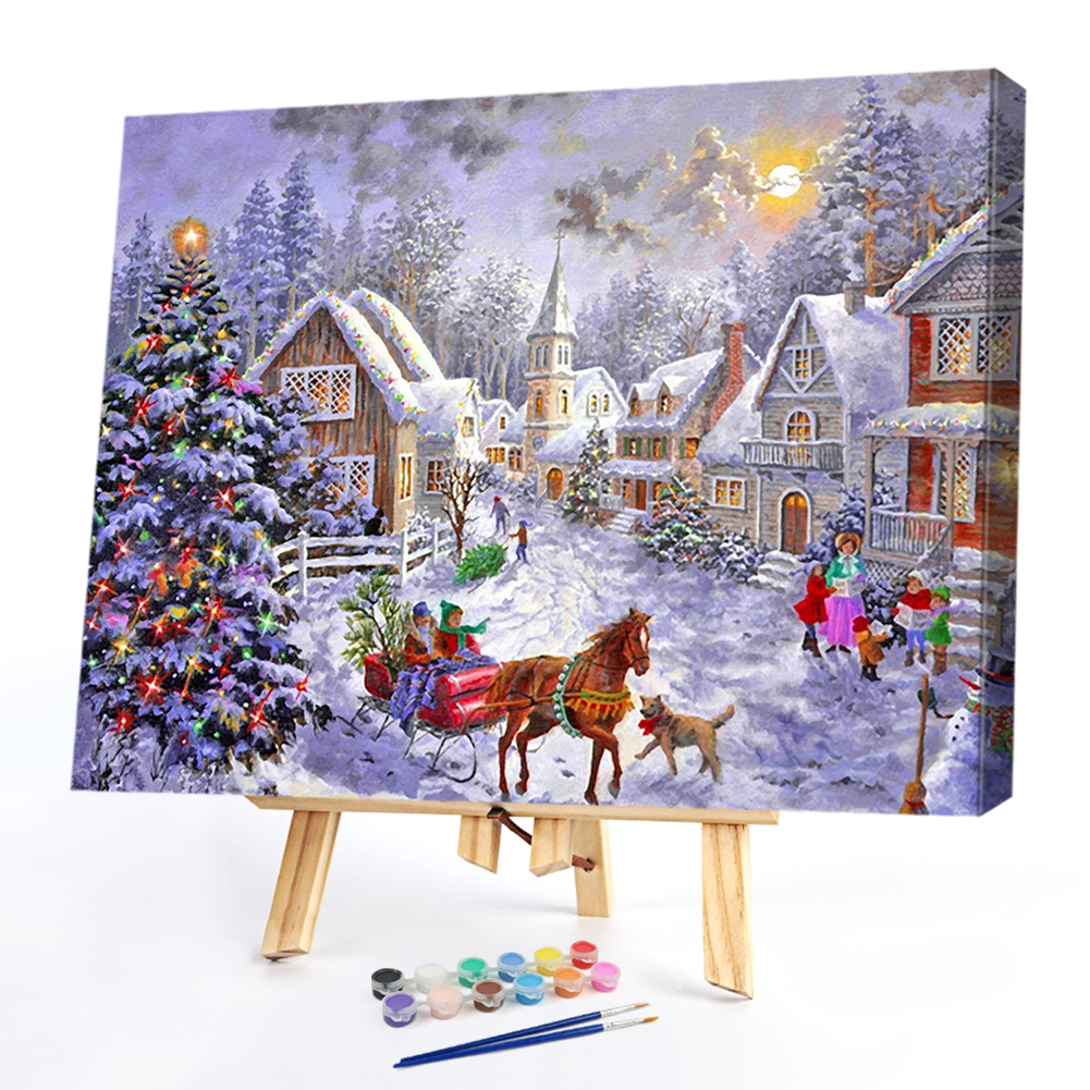 

40*50CM Paint By Numbers - Christmas Tree in SnowXmas, 501 Original