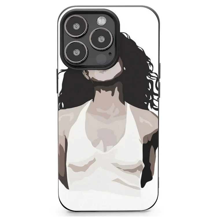 Aaliyah Black And White Mobile Phone Case Shell For IPhone 13 and iPhone14 Pro Max and IPhone 15 Plus Case - Heather Prints Shirts