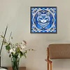Motif Mandala, Chat-Rond, Foret, Peinture Diamant-30*30CM